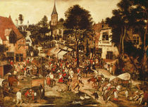 The Village Fair von Pieter Brueghel the Younger