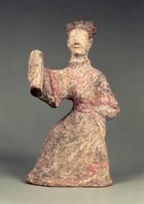 Figure of a male dancer, tomb artefact by Eastern Han Dynasty Chinese School
