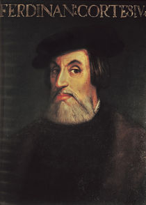 Portrait of Hernando Cortes von Italian School