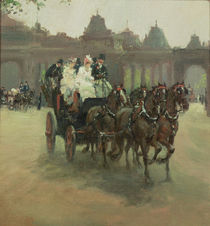 Carriages at Hyde Park by Albert Snr. Ludovici