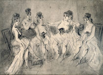 Girls in a Bordello by Constantin Guys