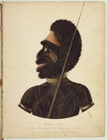 Cobbawn Wogi, native chief of Port Stephen by Richard Browne