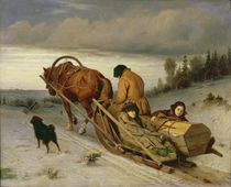 Seeing off the Dead, 1865 by Vasili Grigorevich Perov