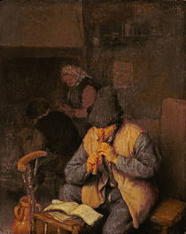 The Flute Player, 17th century von Adriaen Jansz. van Ostade