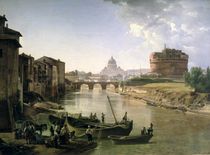 New Rome with the Castel Sant'Angelo von Silvestr Fedosievich Shchedrin