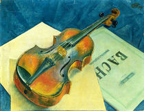Still Life with a Violin, 1921 von Kuzma Sergeevich Petrov-Vodkin