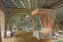 The Pink Room in the Chateau de Roquetaillade von Edmond Duthoit