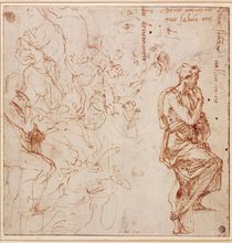 Figure Studies for a Woman von Michelangelo Buonarroti