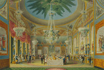 The Banqueting Room, from 'Views of the Royal Pavilion by English School