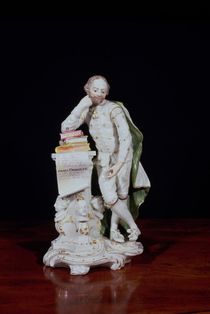 William Shakespeare, based on the monument in Westminster Abbey by Peter Scheemakers