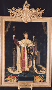 Portrait of Charles X in Coronation Robes von Jean Auguste Dominique Ingres