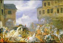 Street Battle in the Malostranske Namesti at Prague von Roelandt Jacobsz. Savery