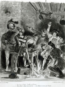 Mephistopheles and the Drinking Companions by Ferdinand Victor Eugene Delacroix