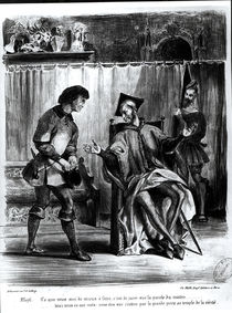 Mephistopheles and the Pupil von Ferdinand Victor Eugene Delacroix
