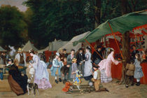 At The Fair,1877 von Camille-Leopold Cabaillot-Lasalle