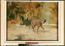 A Dog-Cart, 1880 by Henri de Toulouse-Lautrec