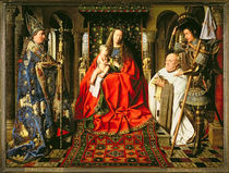 Madonna and Child with Canon Joris van der Paele von Jan van Eyck