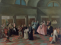 The Visiting Parlour in the Convent von Pietro Longhi