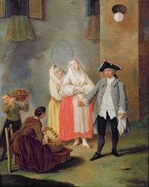 The Seller of Fritters von Pietro Longhi