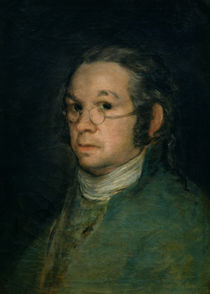 Self portrait with spectacles by Francisco Jose de Goya y Lucientes
