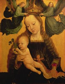 Madonna and Child Crowned by Two Angels by Gerard David
