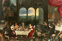 Taste, Hearing and Touch, 1618 von Jan Brueghel the Elder
