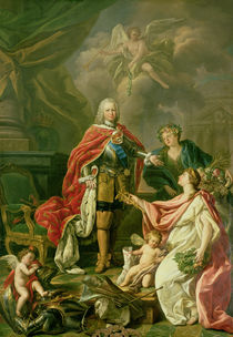 Ferdinand VI as Patron of Arts and Sciences by Antonio Gonzalez Ruiz