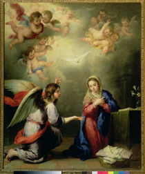 The Annunciation, 17th century von Bartolome Esteban Murillo