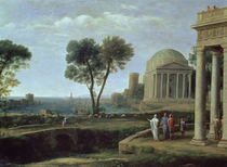 Landscape with Aeneas at Delos von Claude Lorrain