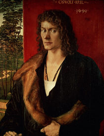 Portrait of Oswolt Krel, 1499 by Albrecht Dürer