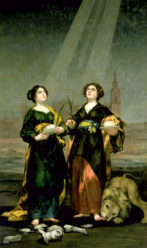 St. Justina and St. Rufina by Francisco Jose de Goya y Lucientes