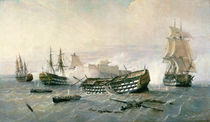 Defence of the Havana Promontory in 1762 von Rafael Monleon y Torres
