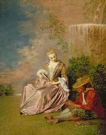 The Shy Lover, 1718 by Jean Antoine Watteau