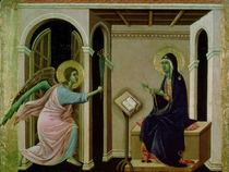 Angel Announcing the Death of Our Lord to Mary von Duccio di Buoninsegna