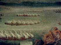 The Battle of Lepanto, 7th October 1571 by Luca Cambiaso