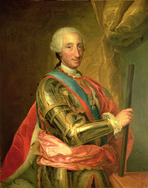 Charles III in Armour, after 1759 von Anton Raphael Mengs