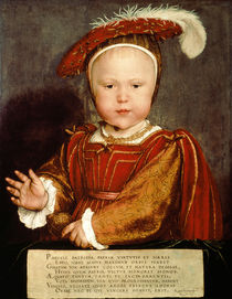 Portrait of Edward VI as a child by Hans Holbein the Younger