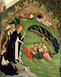 St. Dominic Rescuing Shipwrecked Fishermen from Drowning by Lluis Borrassa