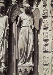 The Angel with a Smile, jamb figure from the west portal by French School