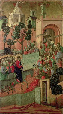 Maesta: Entry into Jerusalem by Duccio di Buoninsegna