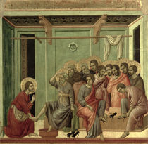 Maesta: Christ Washing the Disciples' Feet by Duccio di Buoninsegna