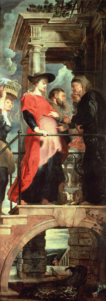 The Visitation, left panel from the Descent from the Cross Triptych von Peter Paul Rubens