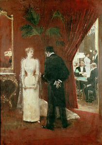 The Private Conversation, 1904 by Jean Beraud