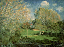 The Garden of Hoschede Family von Alfred Sisley