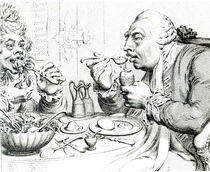 Temperance Enjoying a Frugal Meal by James Gillray