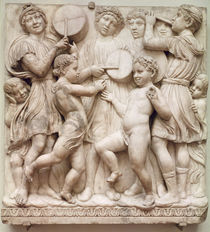 Musical angels, relief from the Cantoria by Luca Della Robbia