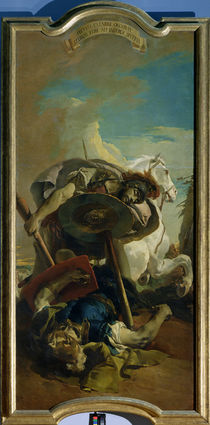 Death of the Consul Lucius Junius Brutus in a duel with Aruns by Giovanni Battista Tiepolo