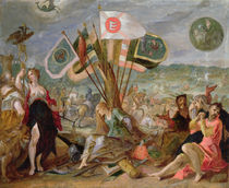 Allegory of the Turkish Wars: The Battle of Hermannstadt by Johann or Hans von Aachen