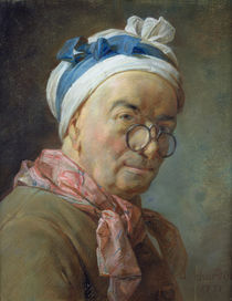 Self Portrait with Spectacles von Jean-Baptiste Simeon Chardin