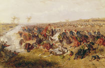 Battle of Schweinschaedel, 29th July 1866 by Alexander Ritter von Bensa